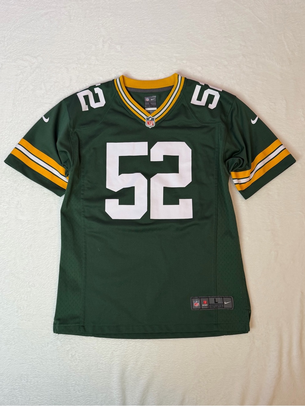 Nike Green Bay Packers Clay‎ Matthews #52 NFL Jersey Youth Large Green